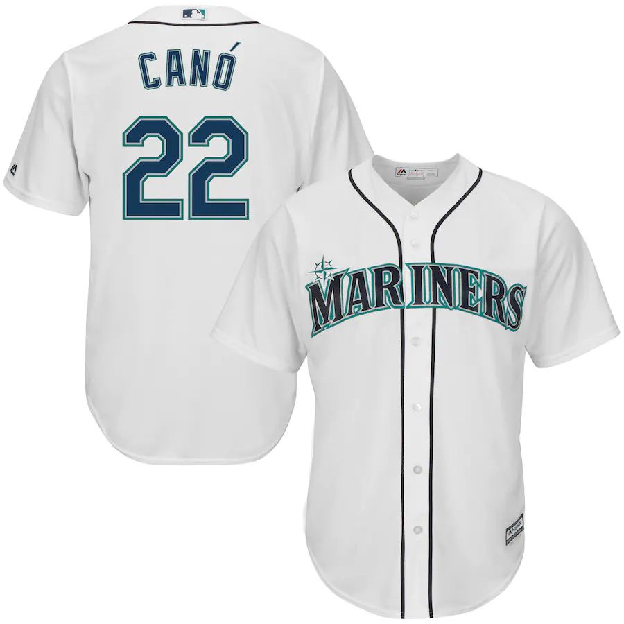 Youth Seattle Mariners 22 Robinson Cano Majestic White Home Cool Base Player MLB Jerseys